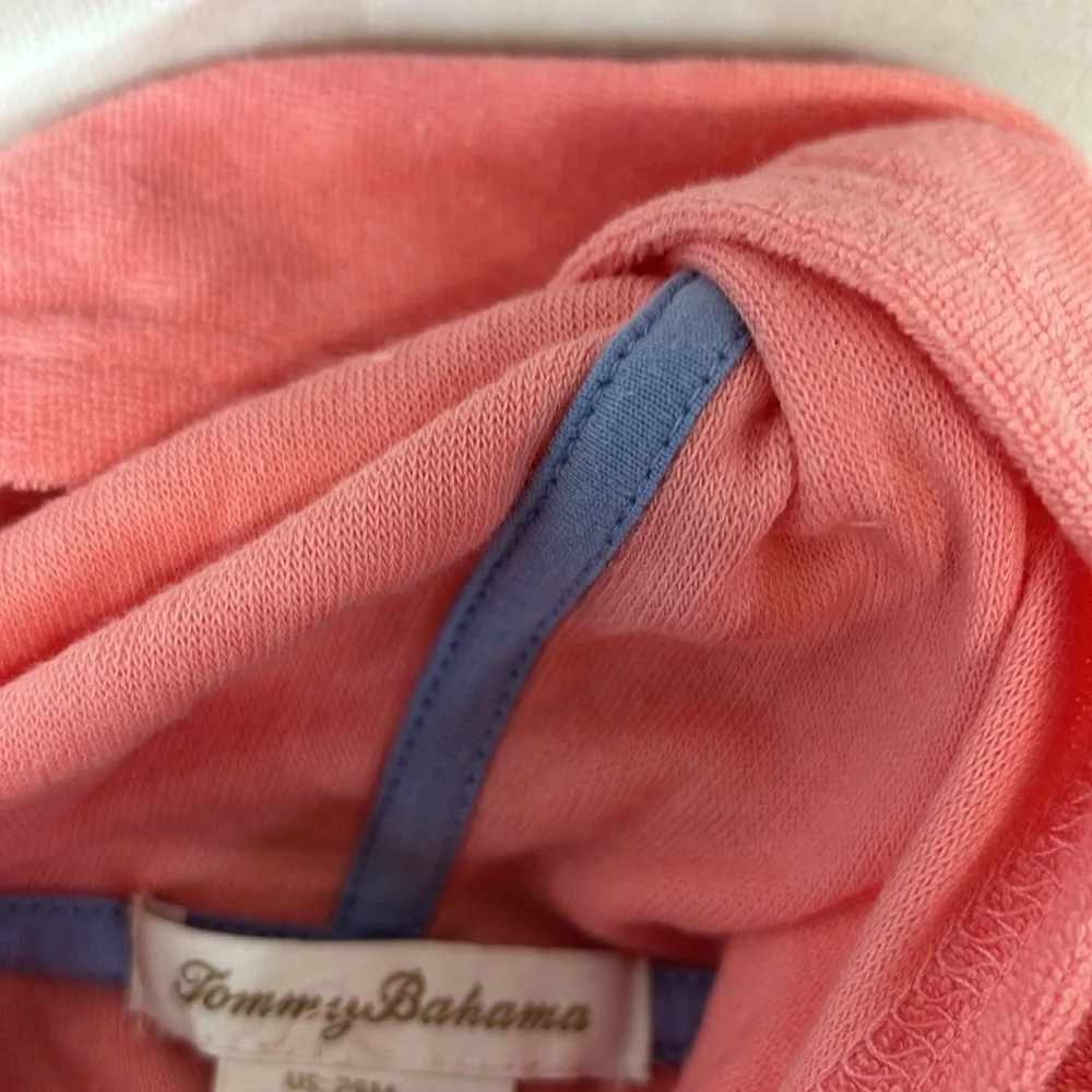 Tommy Bahama flamingo  2 piece set swim suit and hooded swim cover up UPF 50 new